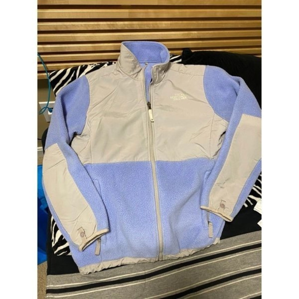 The North Face Fleece Jacket Youth XL Light Blue Grey